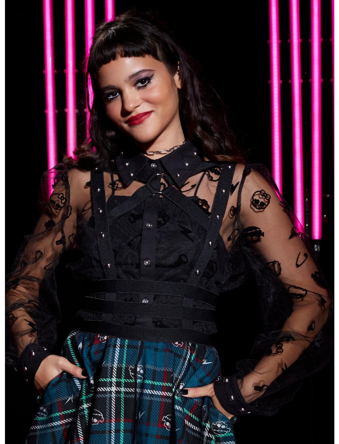 Monster High Frankie Stein Strappy Suspender Skirt, MULTI, hi-res