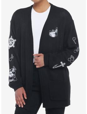 Disney Steamboat Willie Icons Open Cardigan, , hi-res