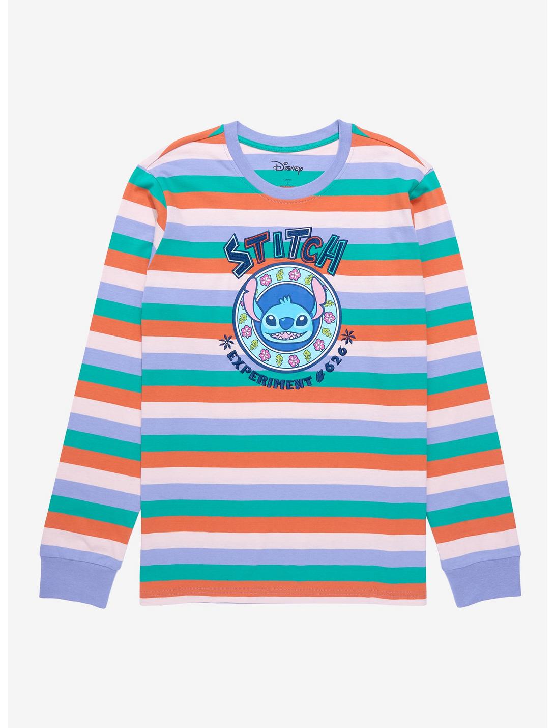 Disney Lilo & Stitch Experiment 626 Striped Long Sleeve T-Shirt - BoxLunch Exclusive, MULTI, hi-res