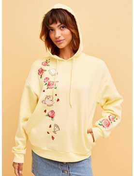 Her Universe Disney Beauty And The Beast Embroidered Hoodie, LIGHT YELLOW, hi-res