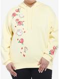 Her Universe Disney Beauty And The Beast Embroidered Hoodie Plus Size, LIGHT YELLOW, hi-res