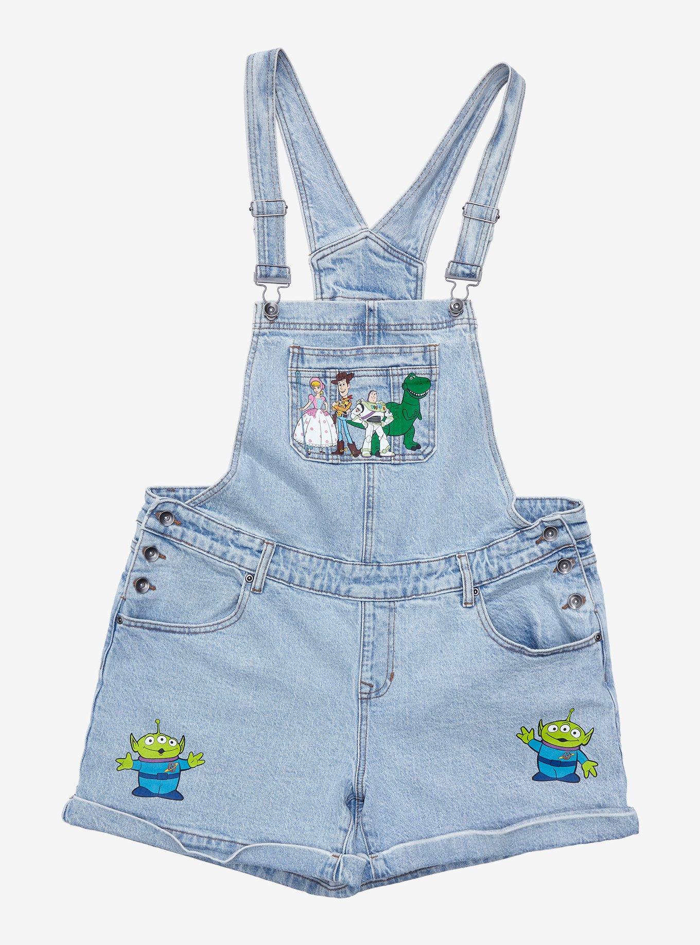 denim shortalls for women