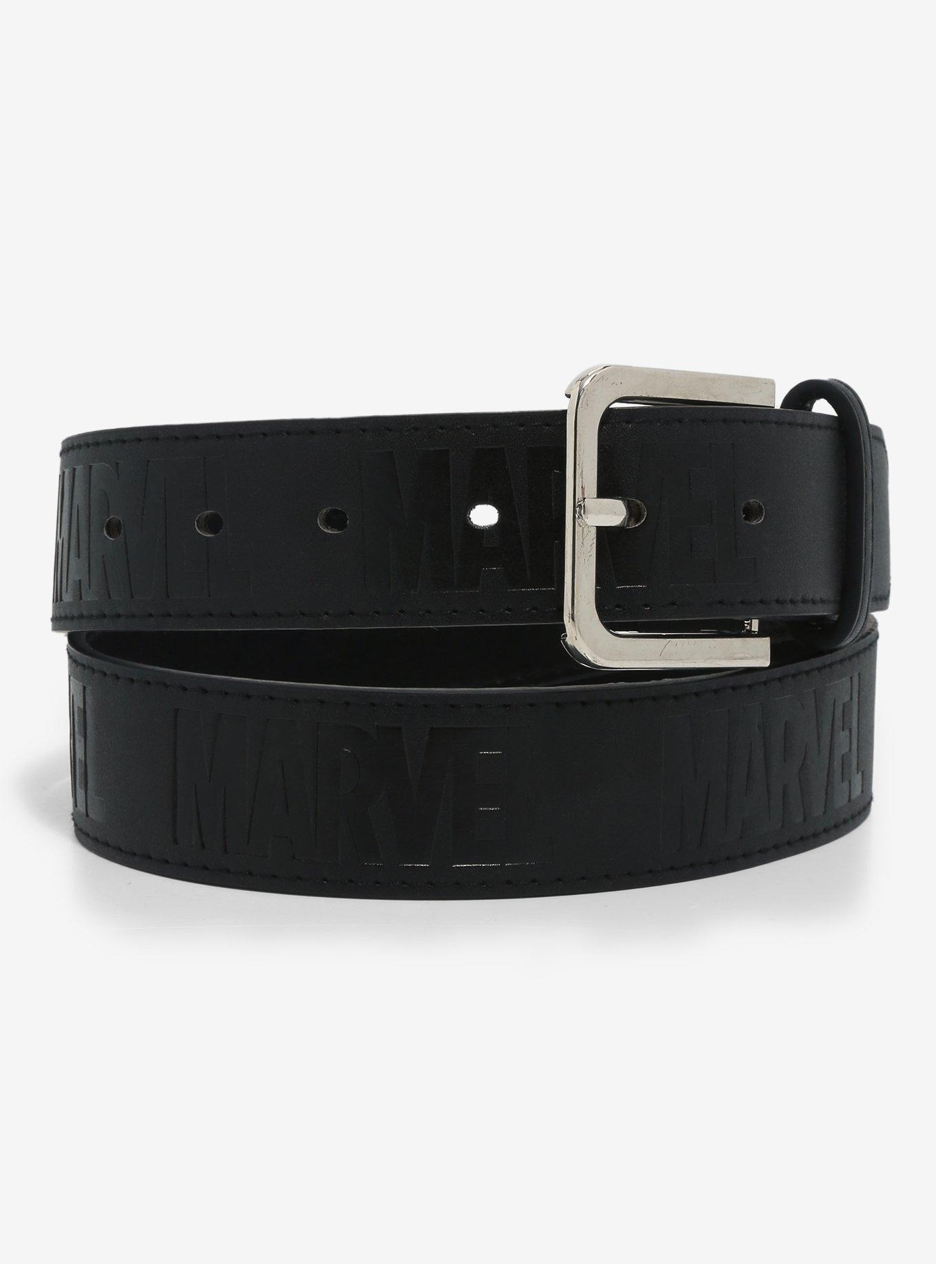 Marvel Logo Belt, BLACK, hi-res