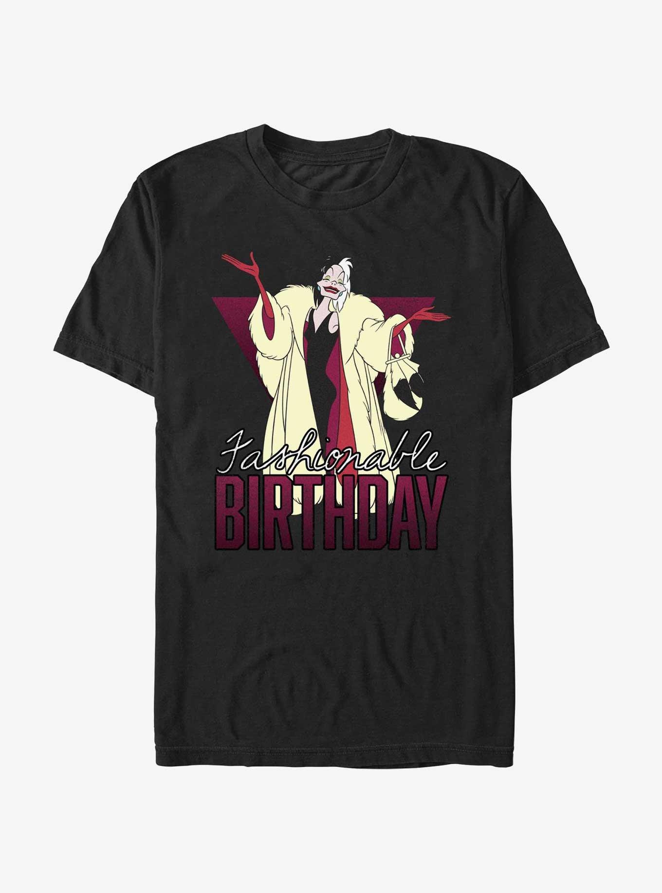 Disney 101 Dalmatians Cruella Cruel Birthday T-Shirt, , hi-res