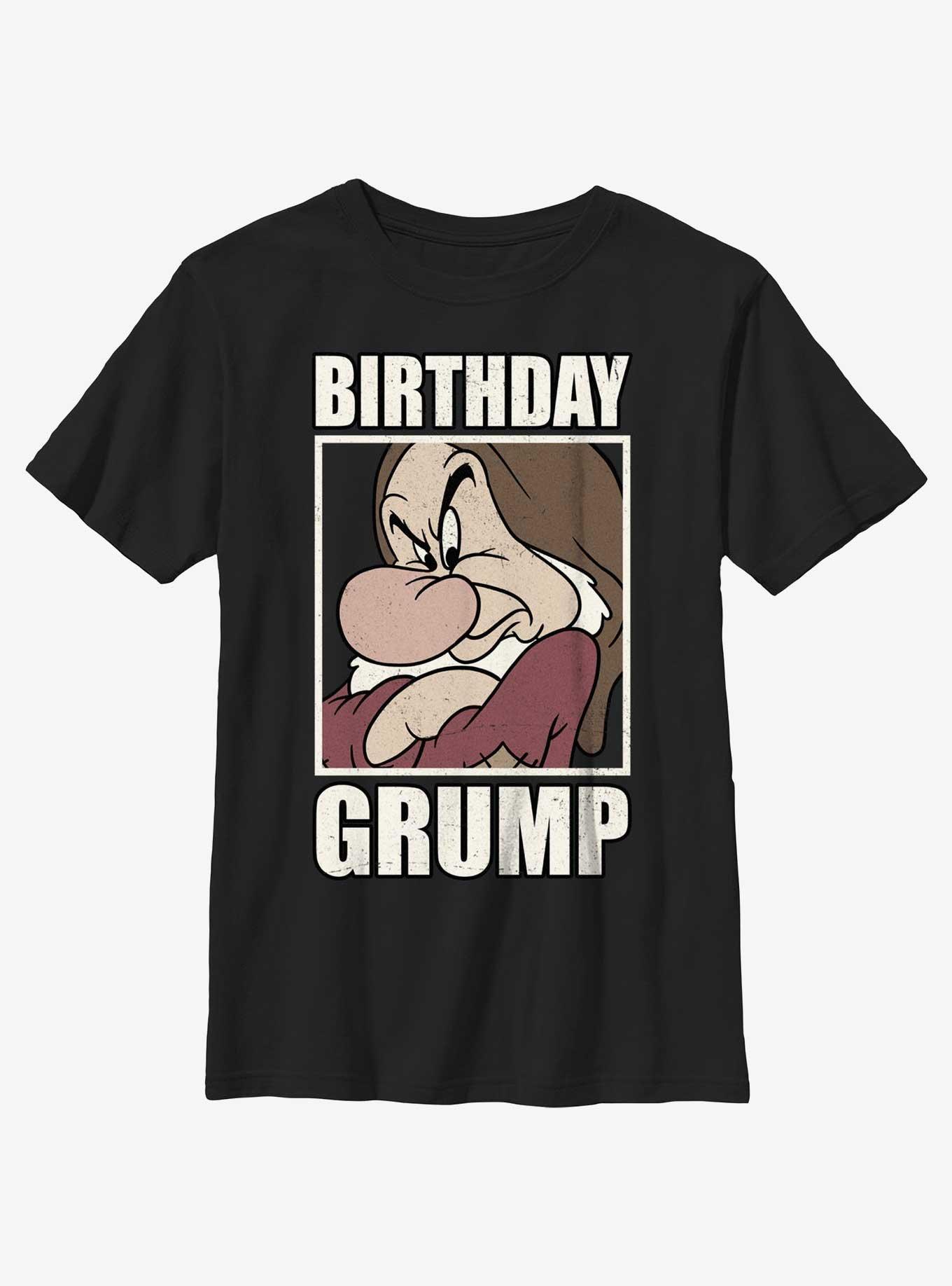 Disney Snow White and the Seven Dwarfs Grumpy Bday T-Shirt, , hi-res