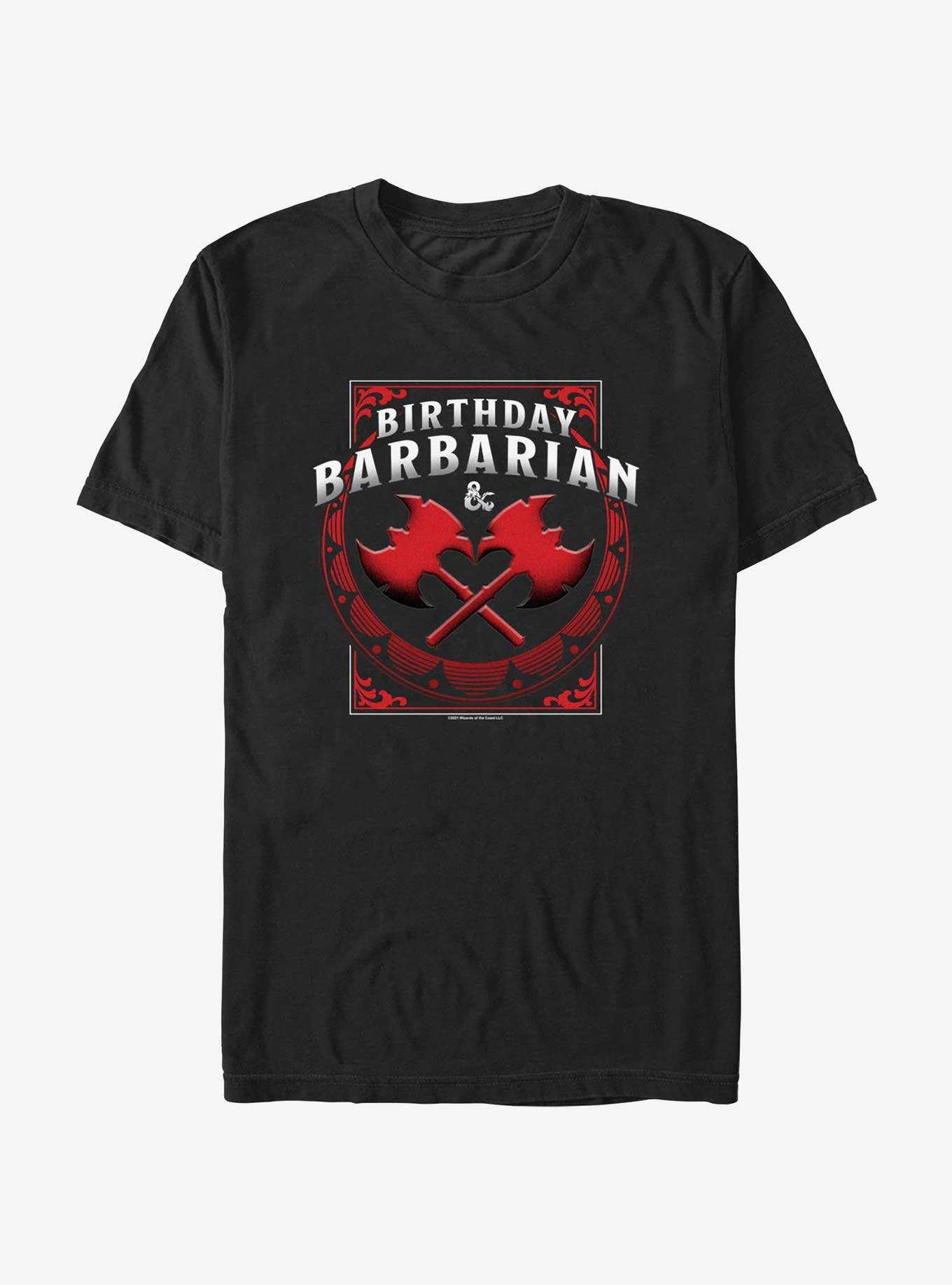 Dungeons & Dragons Barbarian Birthday T-Shirt, , hi-res