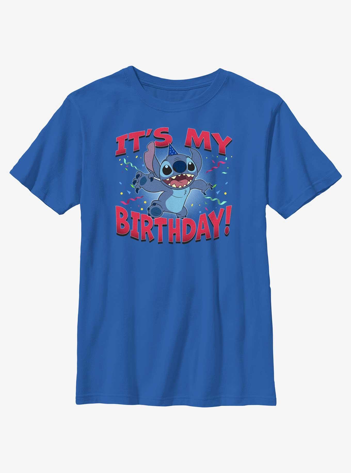 Disney Lilo & Stitch Stitch It'S My Bday T-Shirt, ROYAL, hi-res