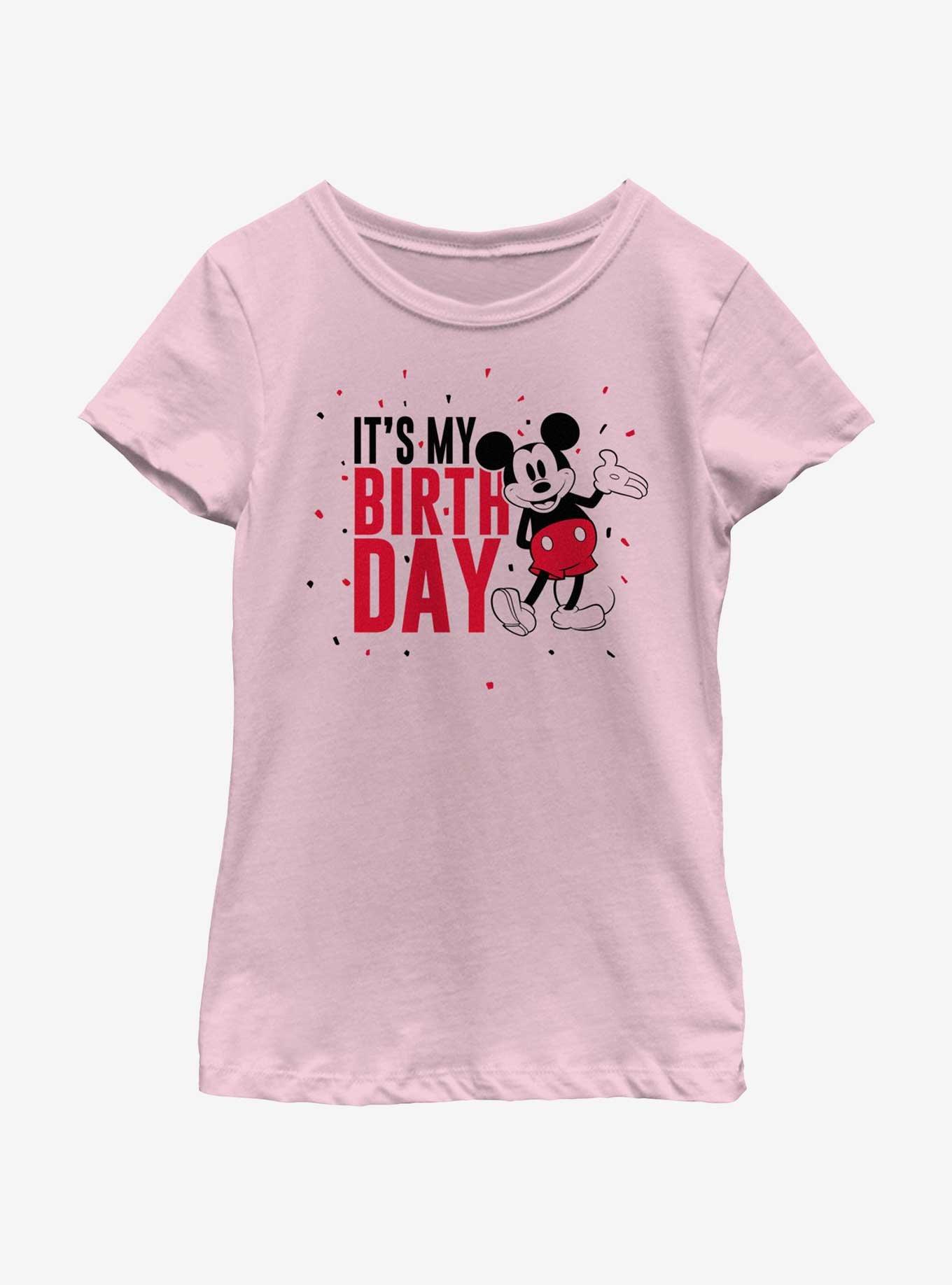 Disney Mickey Mouse Mickey Birthday T-Shirt, PINK, hi-res