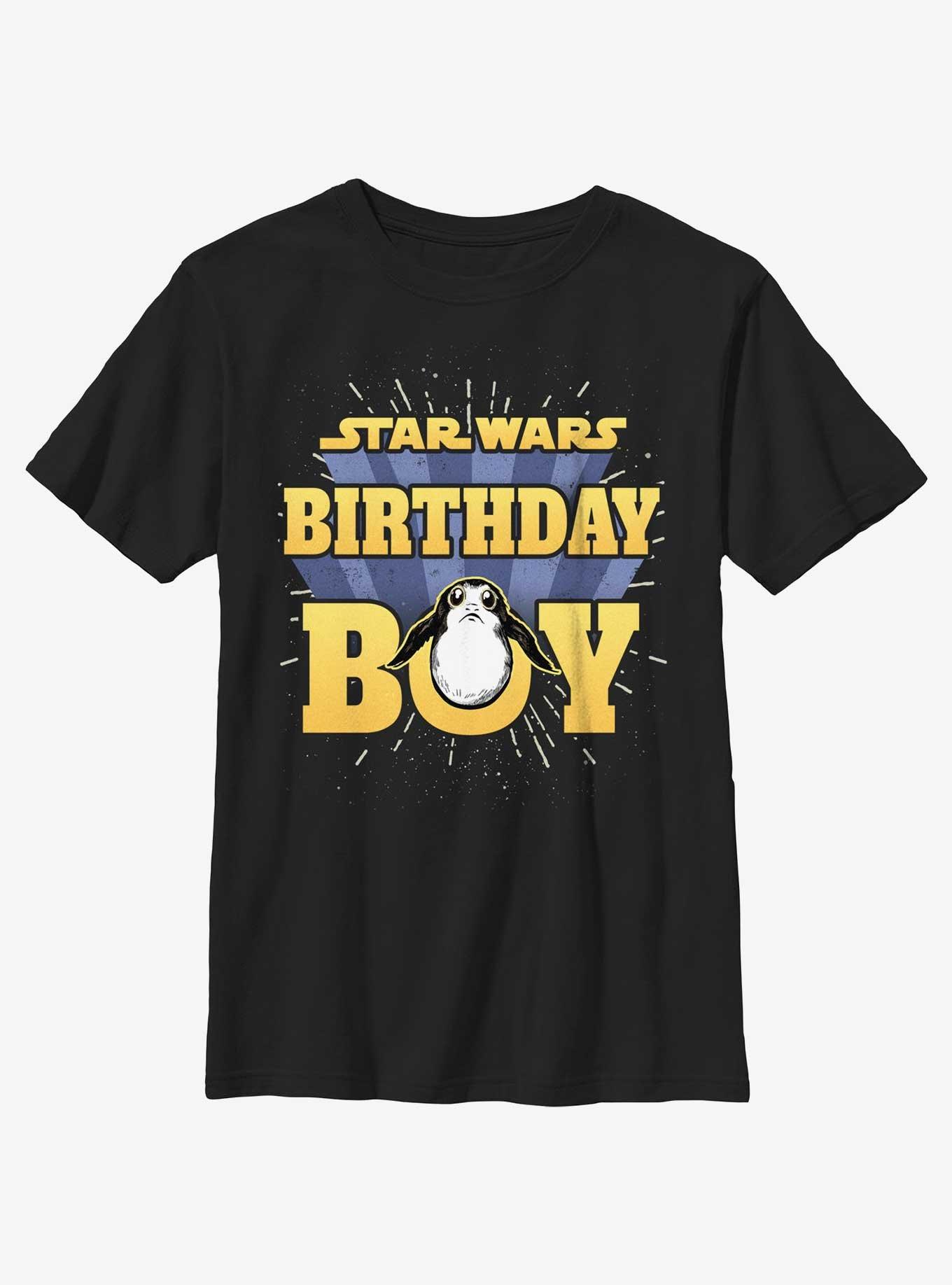 Star Wars Birthday Boy Porg T-Shirt, , hi-res