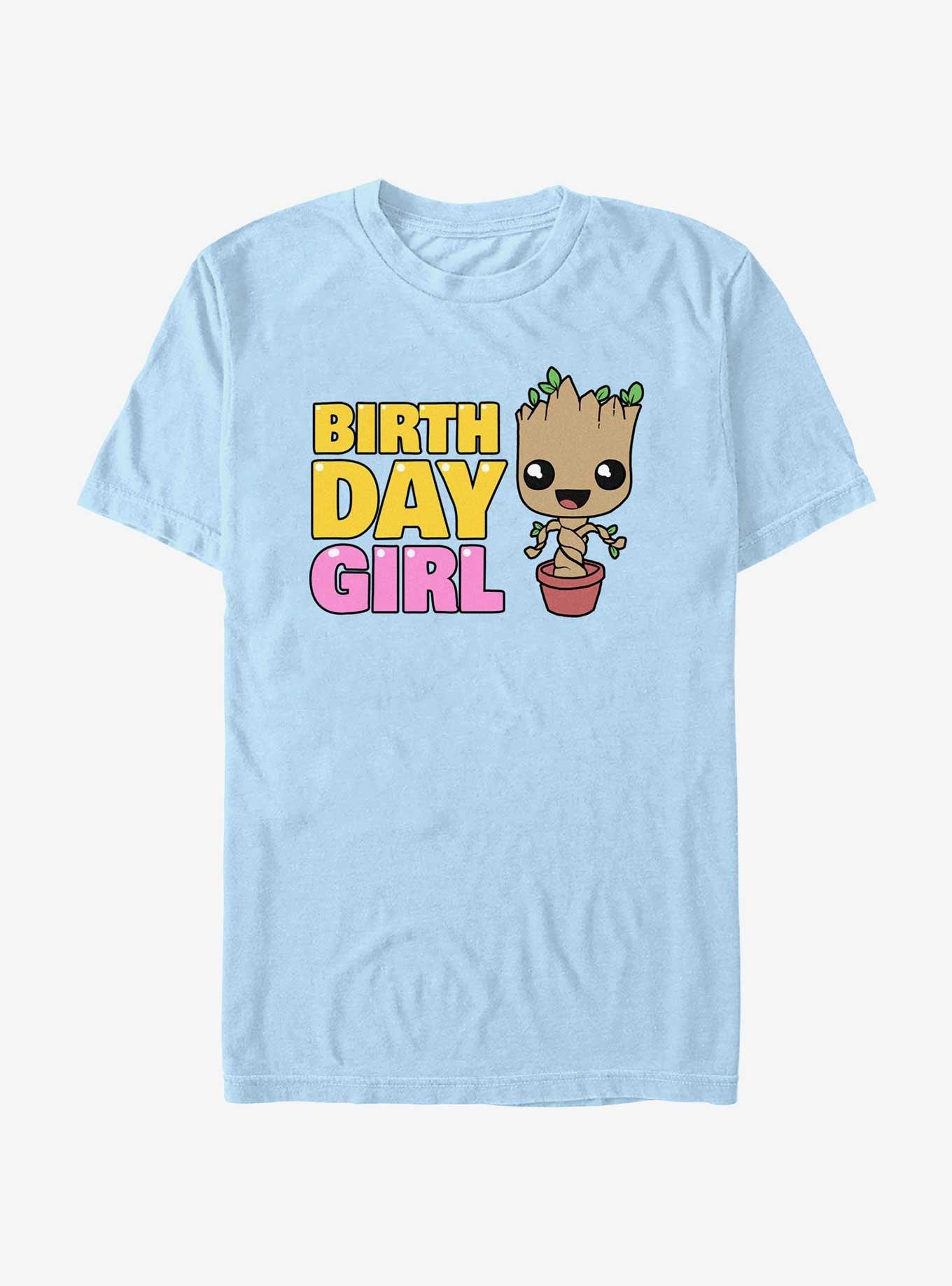 Marvel Guardians Of The Galaxy Birthday Girl Groot T-Shirt