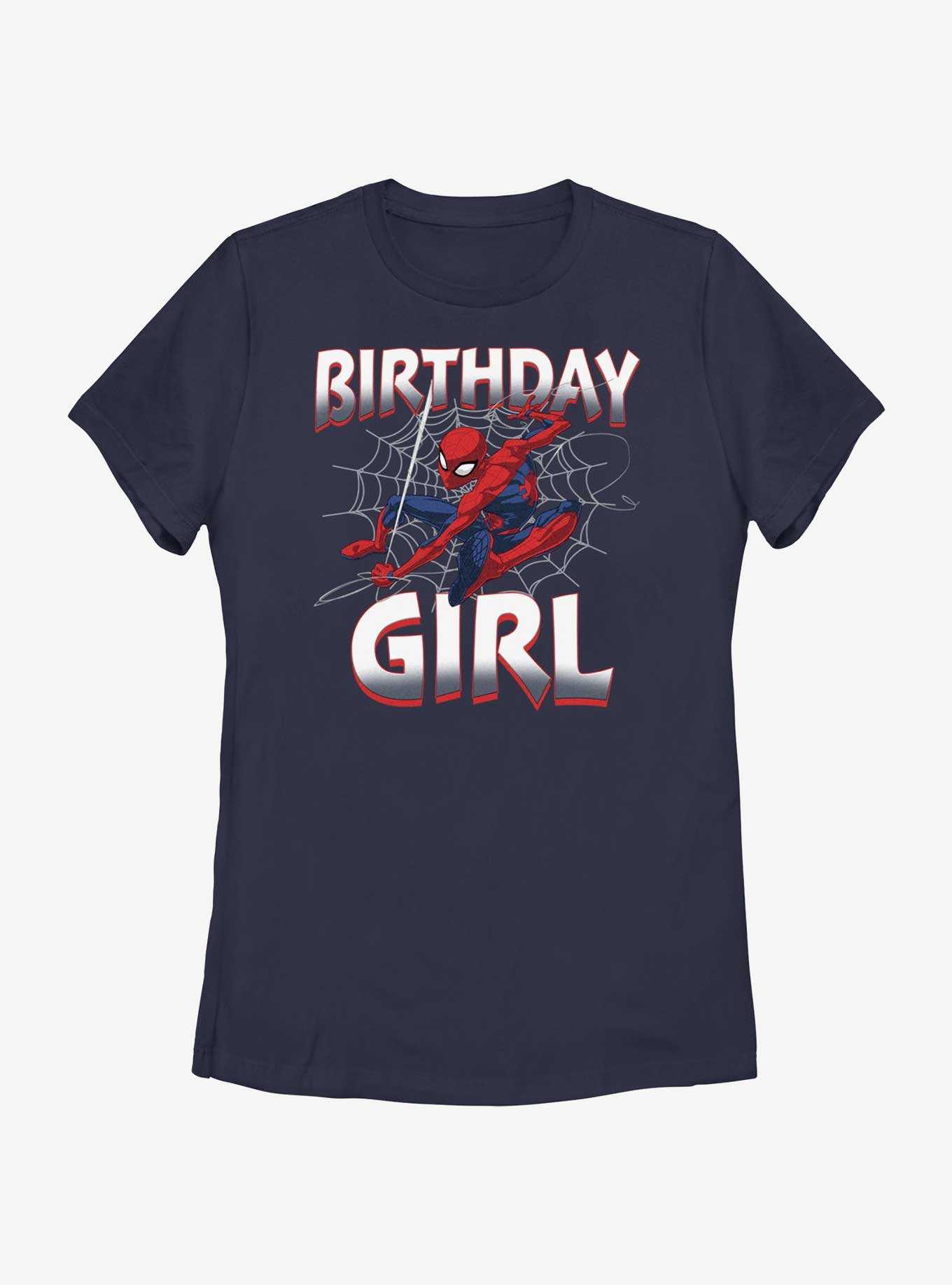 Marvel Spider-Man Web Birthday Girl T-Shirt, , hi-res