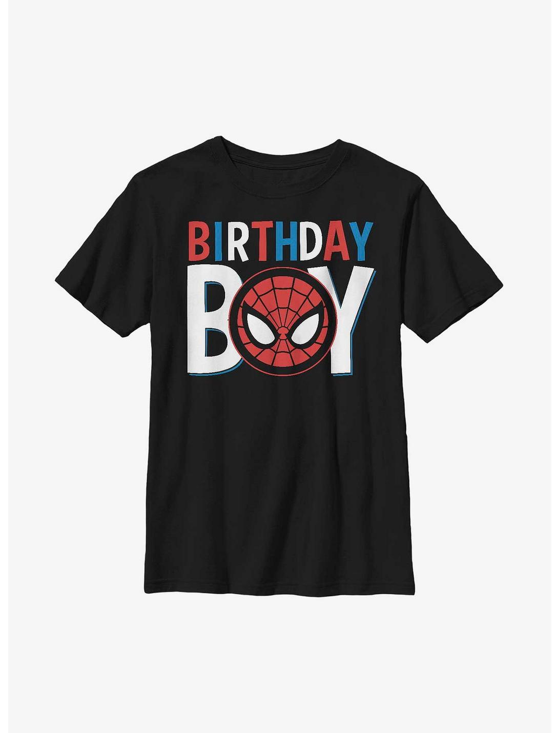 Marvel Spider-Man Birthday Icon Spiderman T-Shirt, BLACK, hi-res