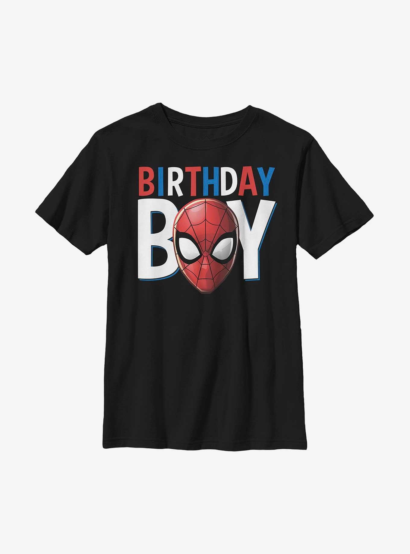 Spiderman Birthday Shirt Boy's Spiderman Birthday T-shirt 