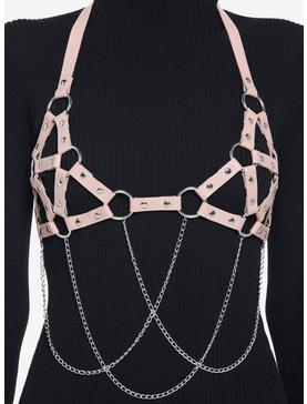 Pink Chain Bra Harness, , hi-res