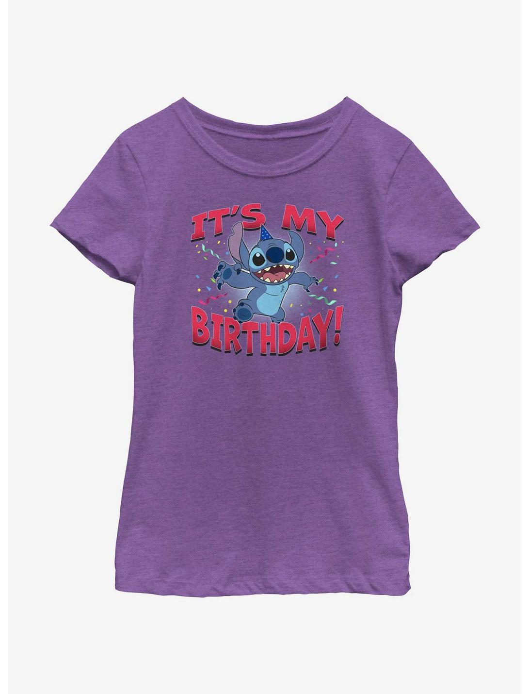 Disney Lilo & Stitch Stitch It'S My Bday T-Shirt, PURPLE BERRY, hi-res