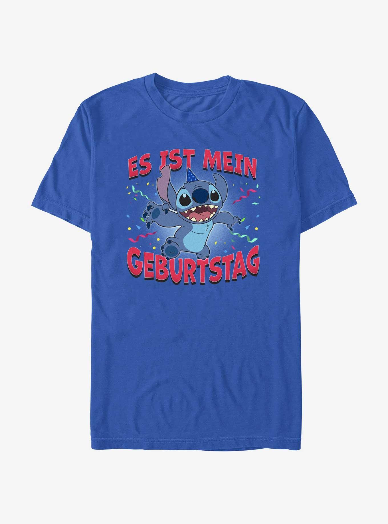 Disney Lilo & Stitch Stitch It's My Bday German T-Shirt, ROYAL, hi-res