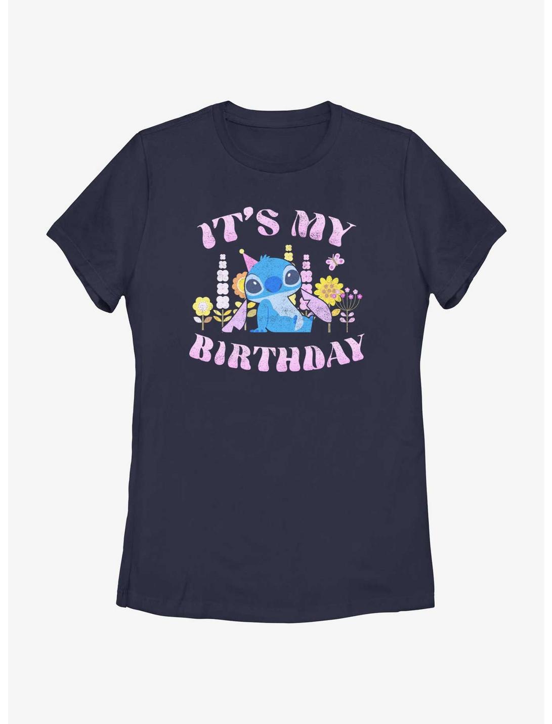 Disney Lilo & Stitch Girly Birthday T-Shirt, NAVY, hi-res