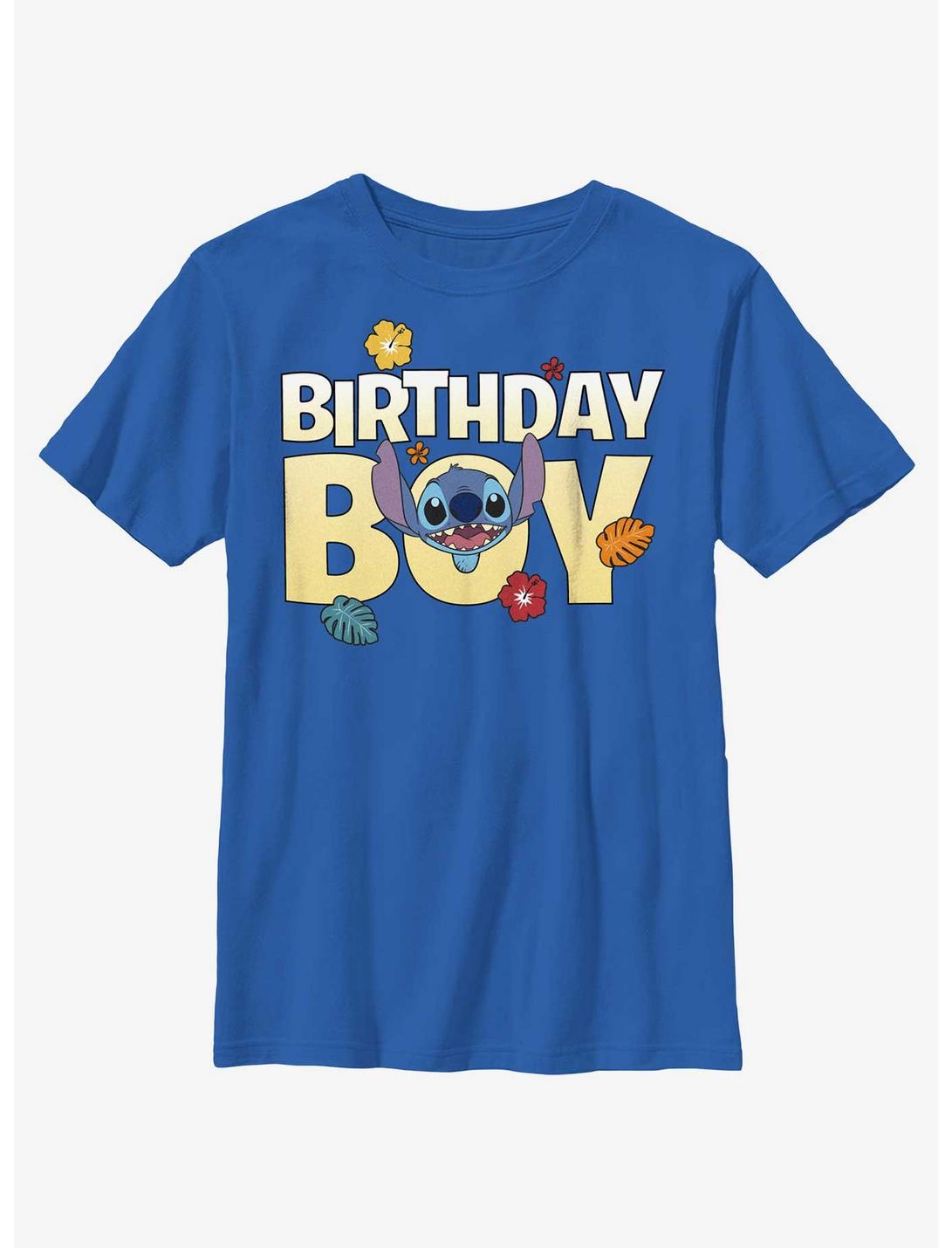 Disney Lilo & Stitch Birthday Boy Stitch T-Shirt, ROYAL, hi-res