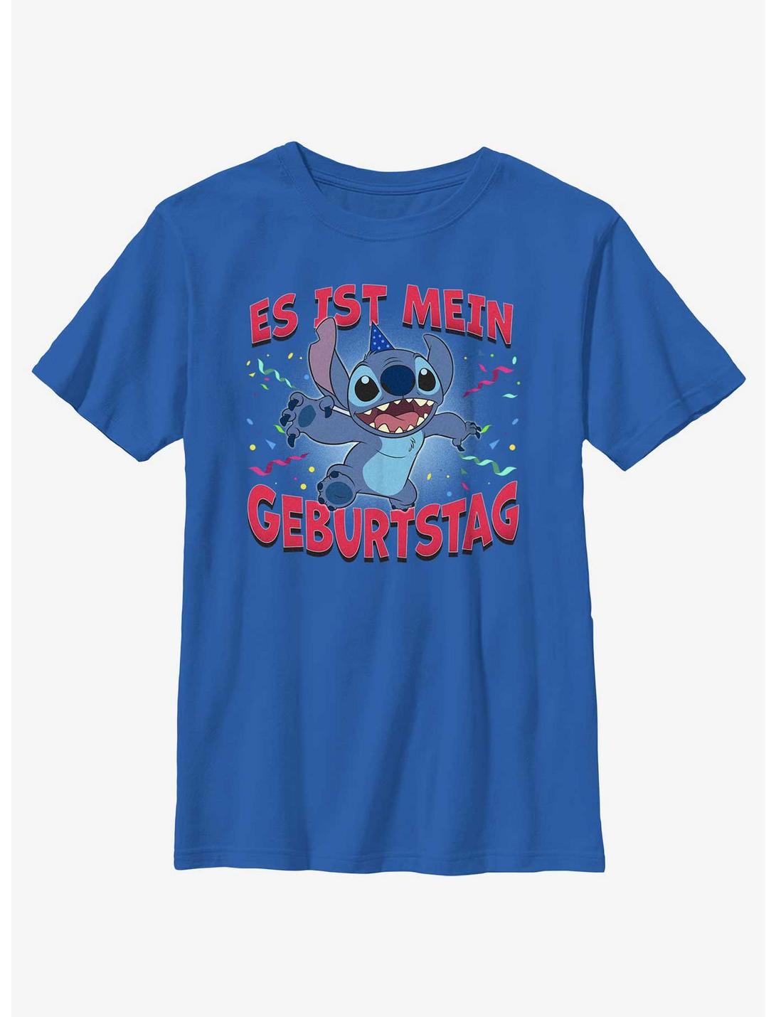 Disney Lilo & Stitch Stitch It's My Bday German T-Shirt, ROYAL, hi-res