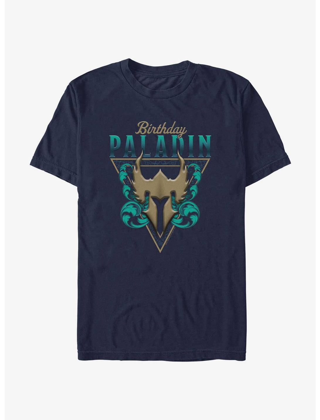Dungeons & Dragons Paladin Birthday T-Shirt, NAVY, hi-res