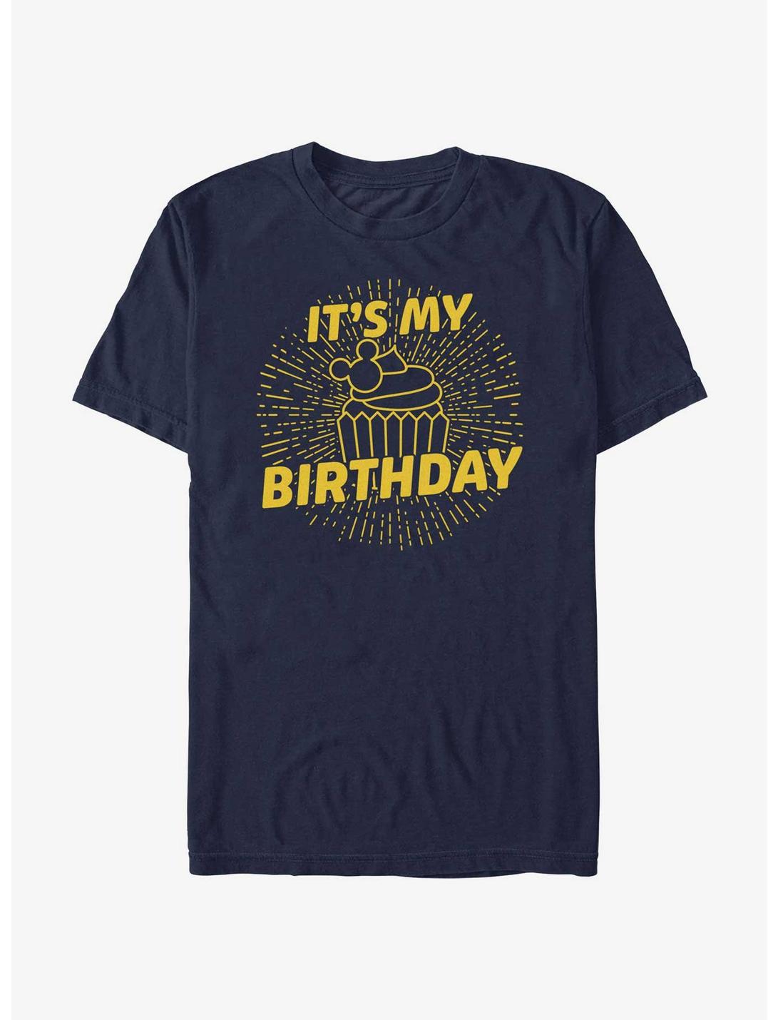 Disney Mickey Mouse Birthday Cupcake T-Shirt, NAVY, hi-res
