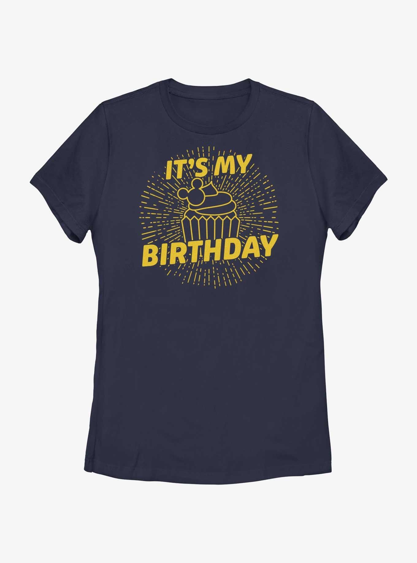 Disney Mickey Mouse Birthday Cupcake T-Shirt, NAVY, hi-res