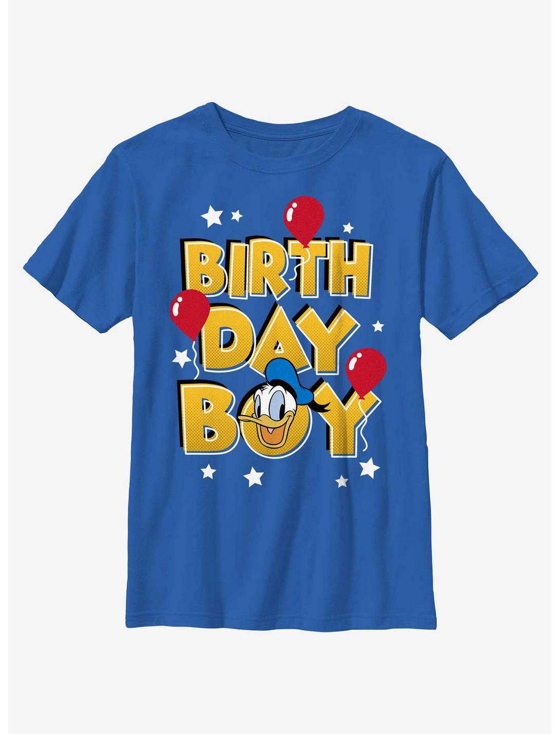 Disney Mickey Mouse Birthday Boy Donald T-Shirt, ROYAL, hi-res