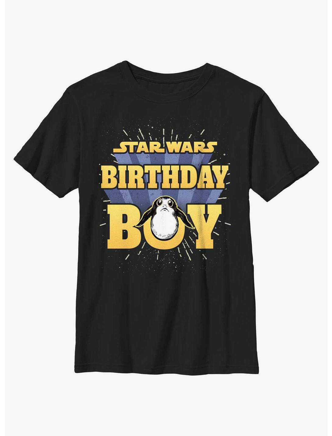 Star Wars Birthday Boy Porg T-Shirt, BLACK, hi-res