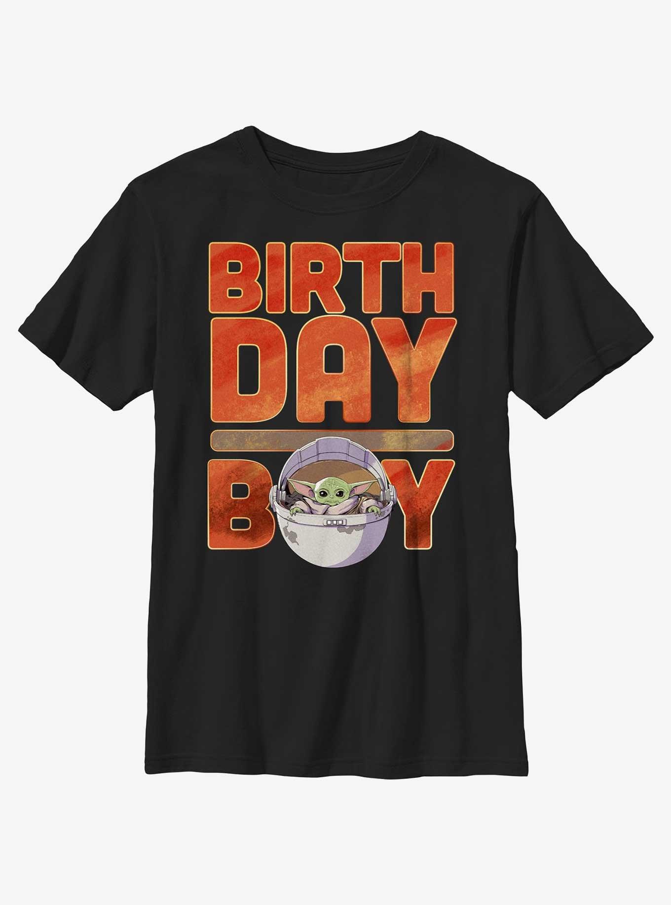 Star Wars The Mandalorian Bday Boy Grogu T-Shirt, BLACK, hi-res