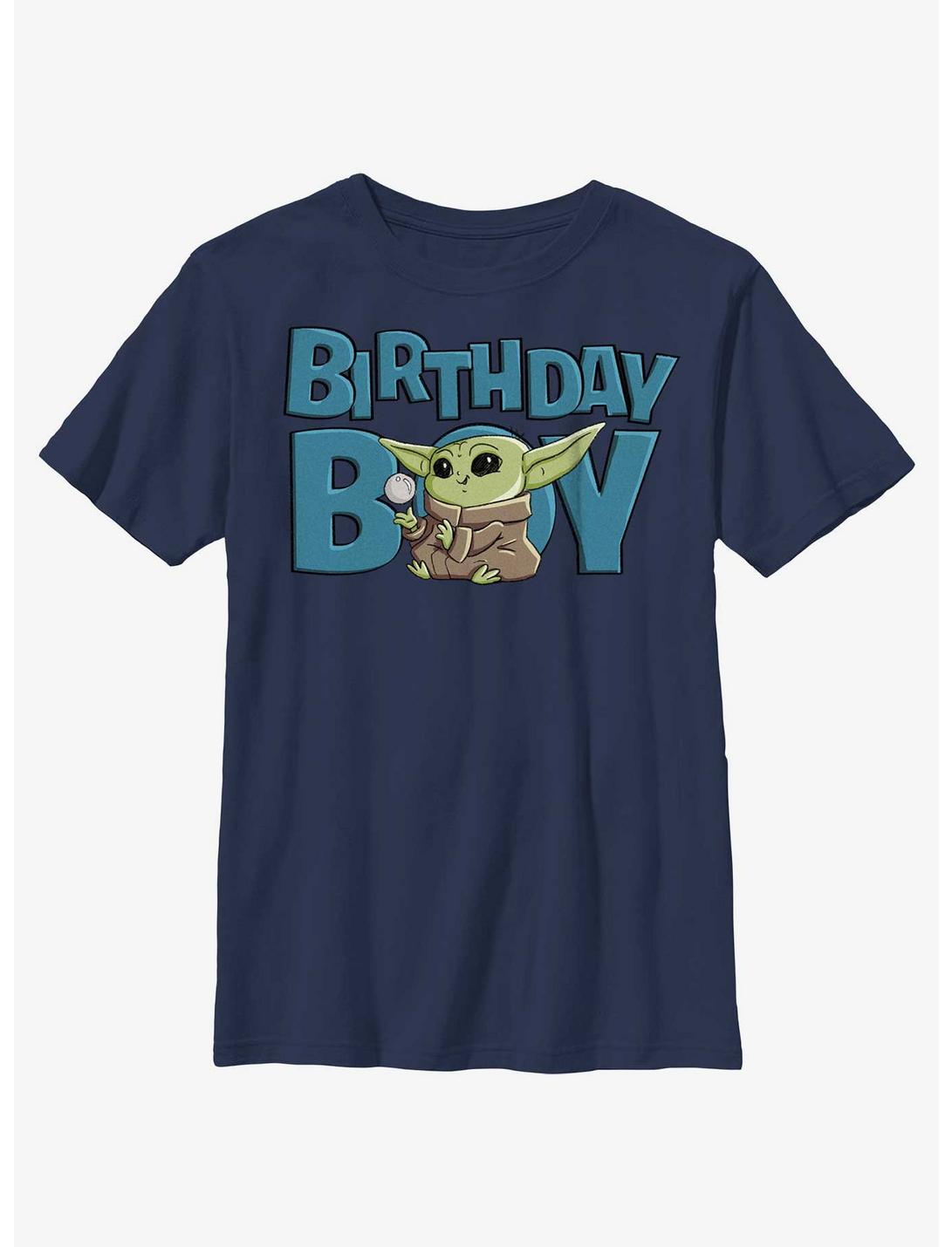 Star Wars The Mandalorian Grogu Bday Boy Ball T-Shirt, NAVY, hi-res