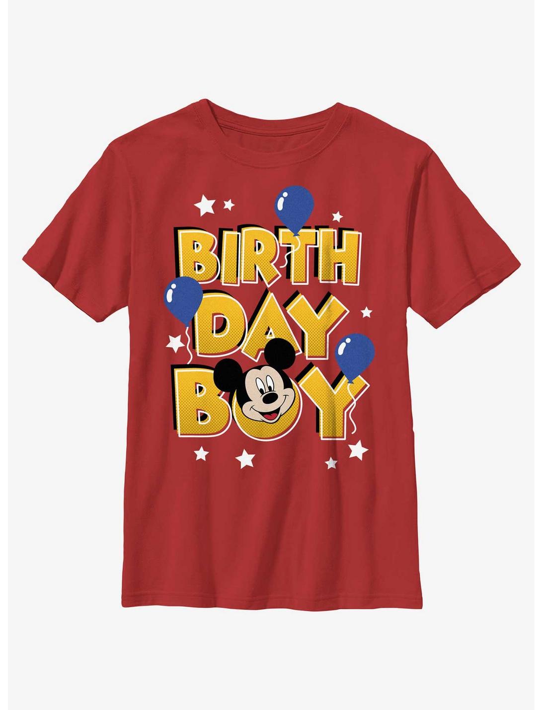 Disney Mickey Mouse Birthday Boy Mickey T-Shirt, RED, hi-res