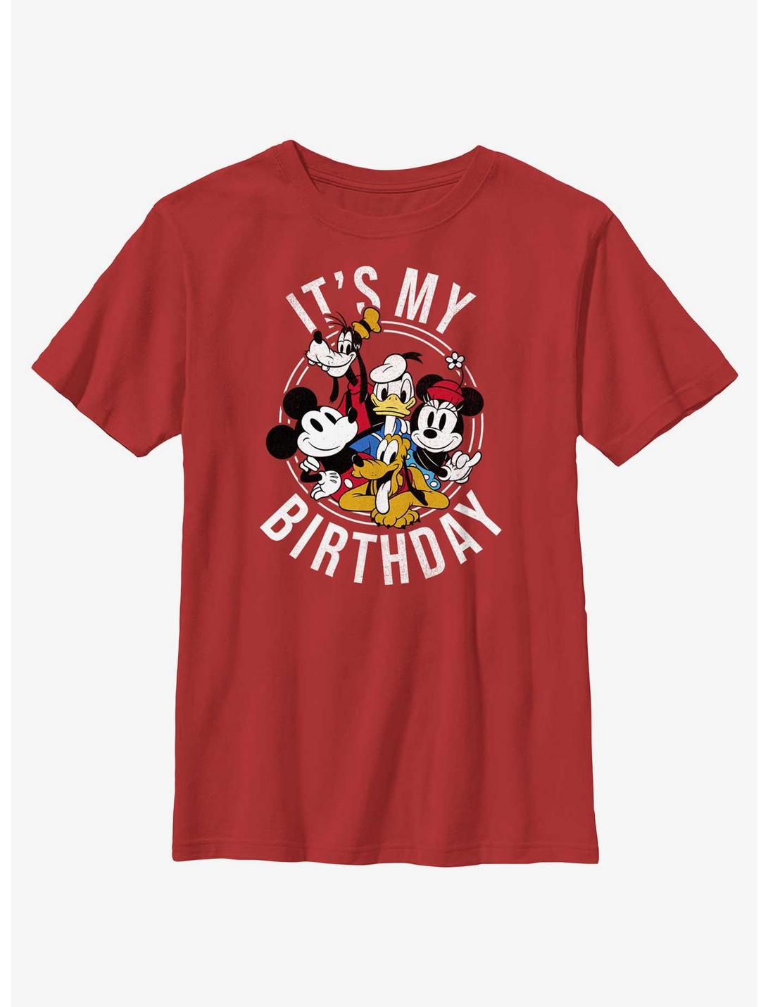 Disney Mickey Mouse Mickey And Friends Birthday T-Shirt, RED, hi-res