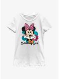 Disney Mickey Mouse Minnie Bday Girl T-Shirt, WHITE, hi-res