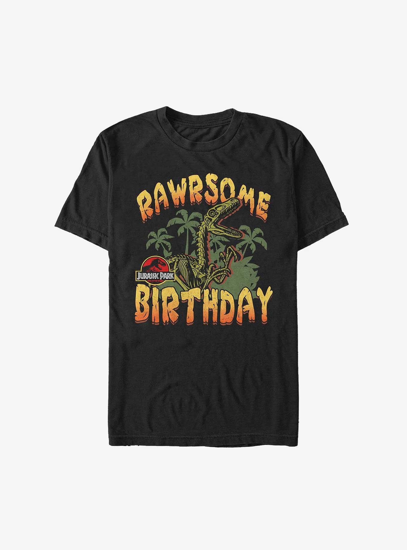 Jurassic Park Rawrsome Birthday T-Shirt, BLACK, hi-res