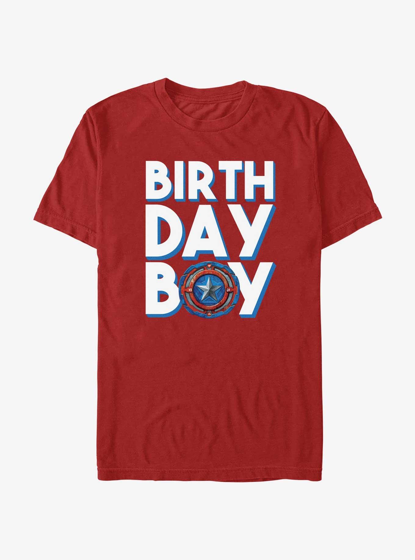 Marvel Captain American Birthday Boy T-Shirt, RED, hi-res