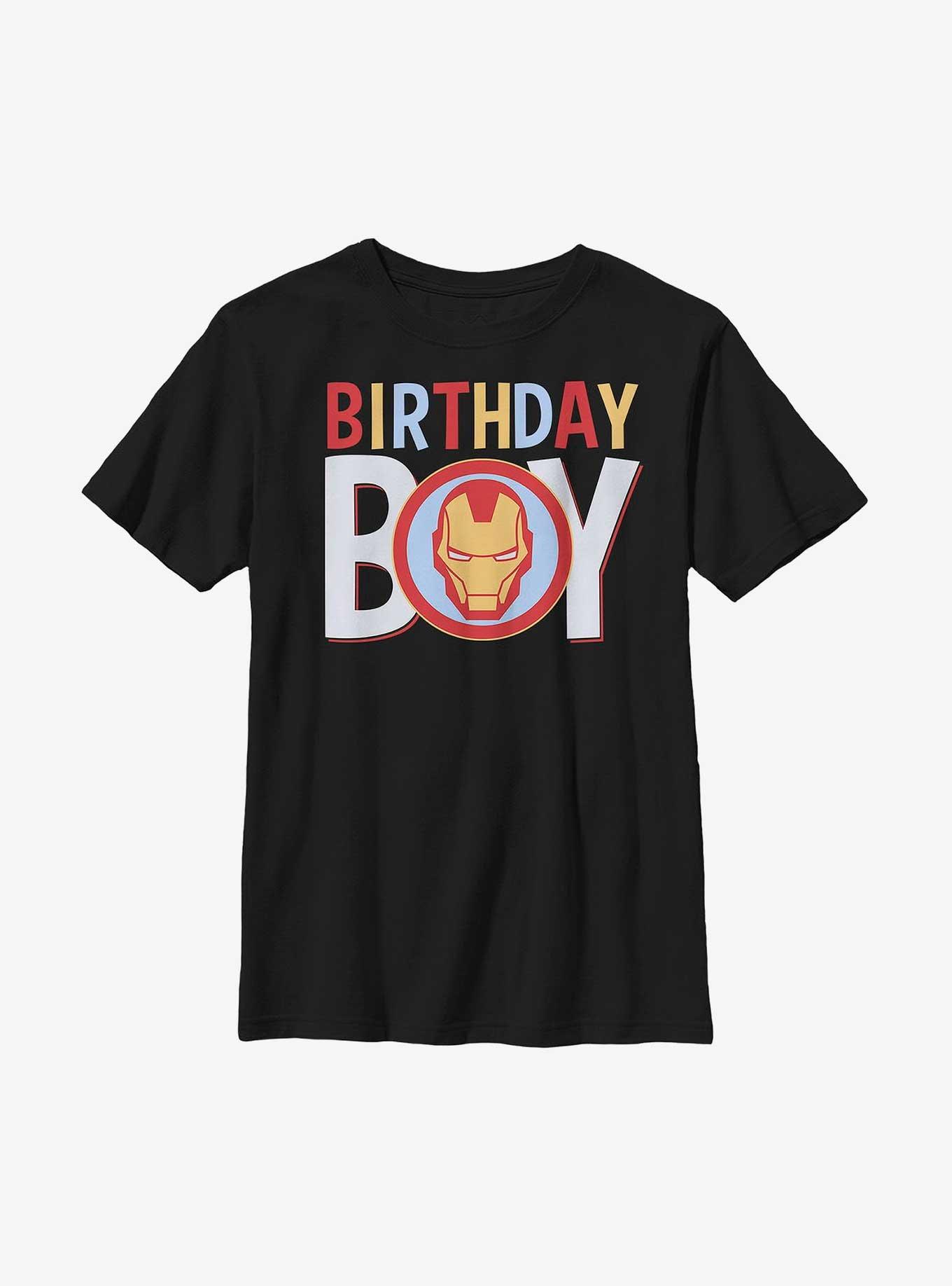Marvel Birthday Icon Iron Man T-Shirt, BLACK, hi-res