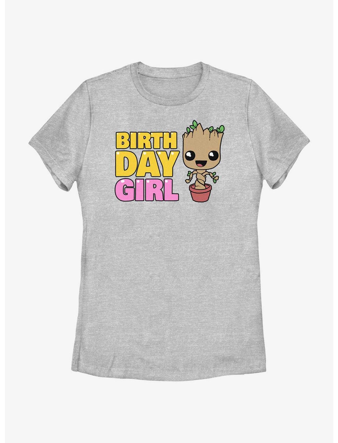 Marvel Guardians Of The Galaxy Guardians Birthday Girl Groot T-Shirt, ATH HTR, hi-res
