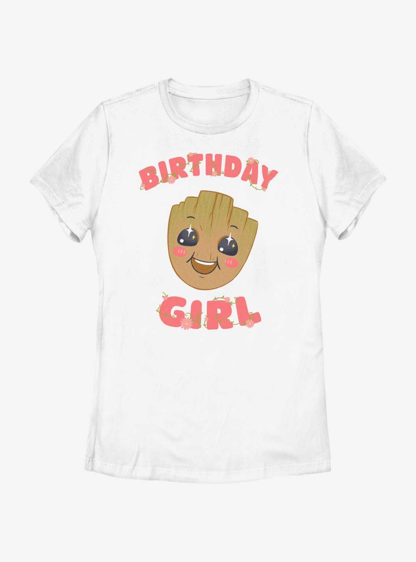 Marvel Guardians Of The Galaxy Guardians Girl Flowery Groot T-Shirt, WHITE, hi-res