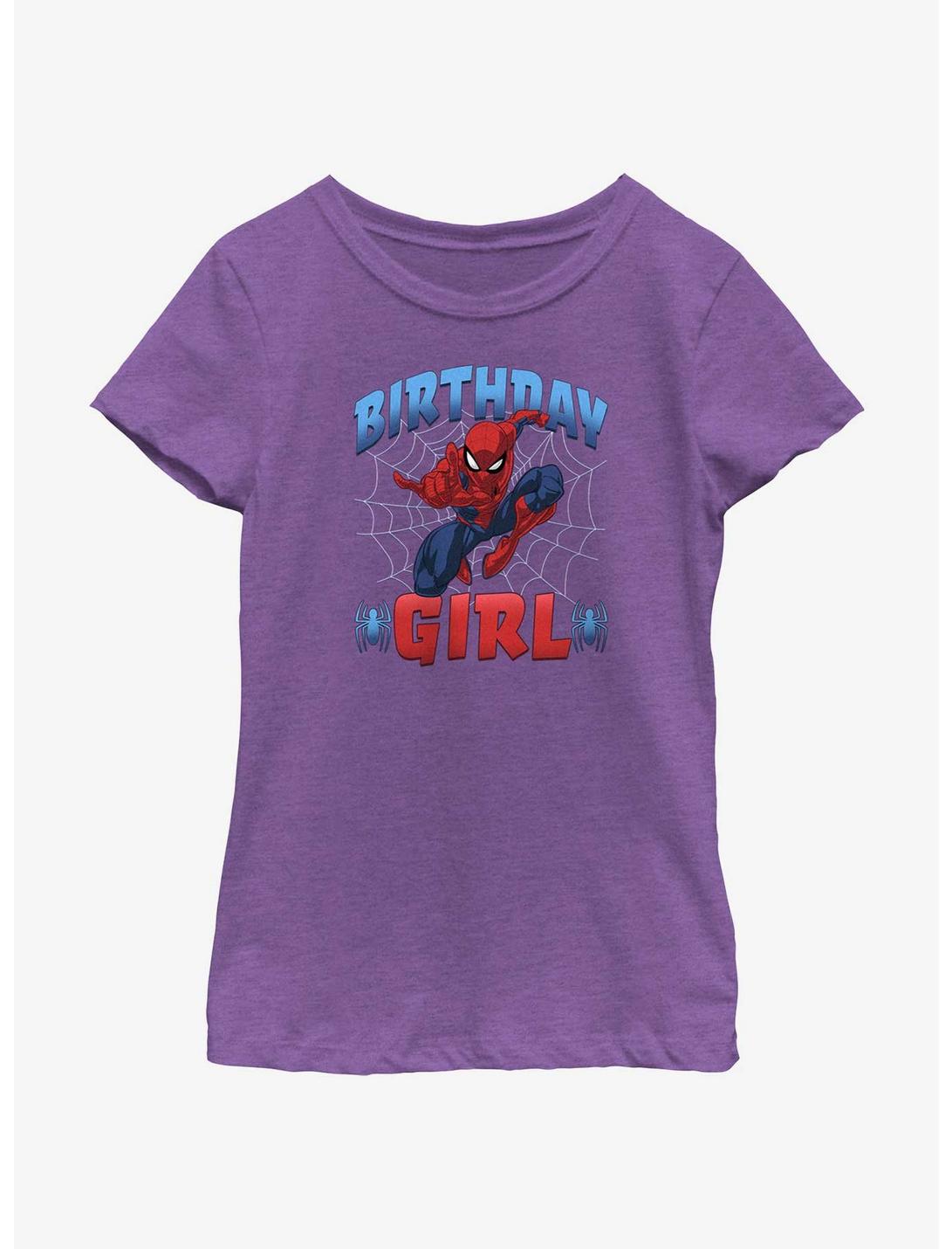 Marvel Spider-Man Spidey Bday Girl T-Shirt, PURPLE BERRY, hi-res