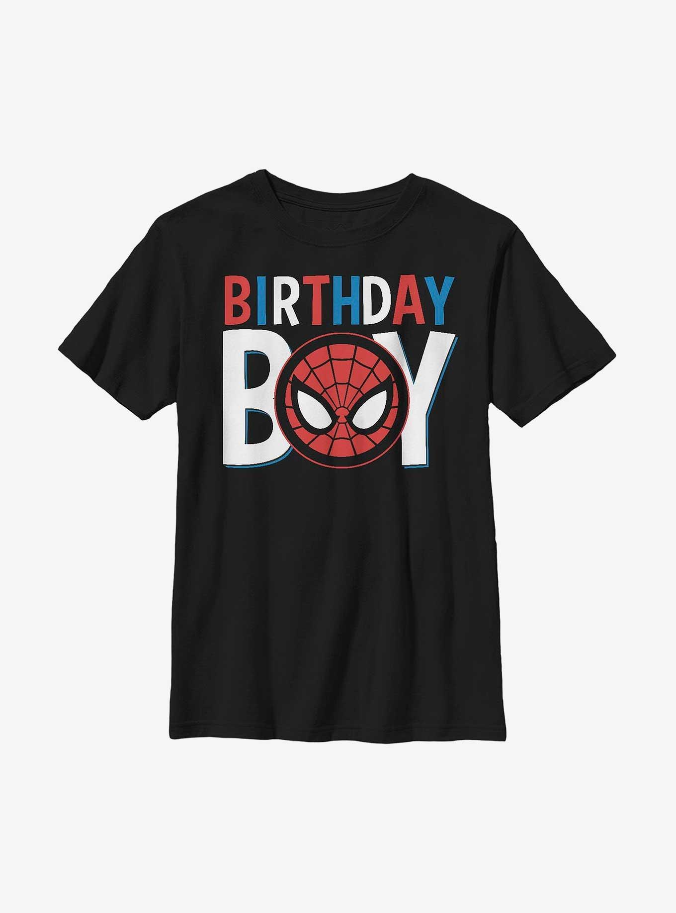 Marvel Spider-Man Birthday Icon Spiderman T-Shirt, BLACK, hi-res