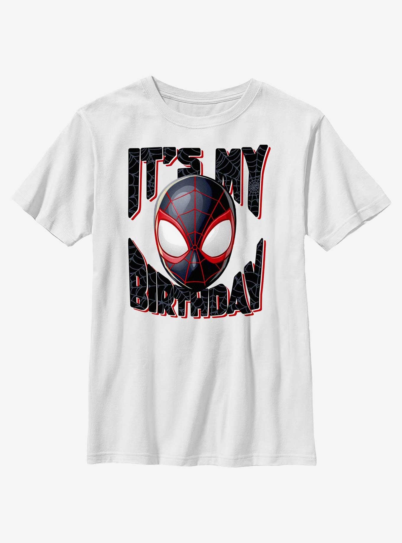 Marvel Spider-Man Miles Party Time T-Shirt, WHITE, hi-res