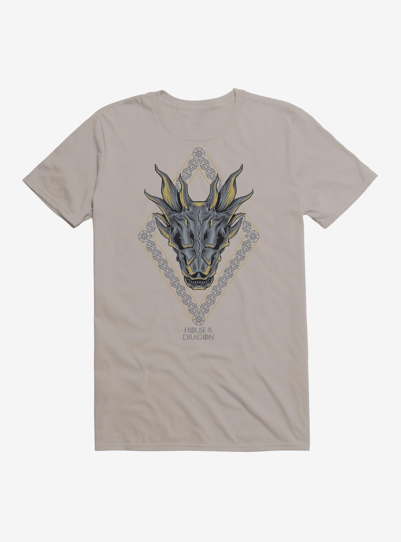 House of the Dragon Diamond Dragon T-Shirt, LIGHT GREY, hi-res