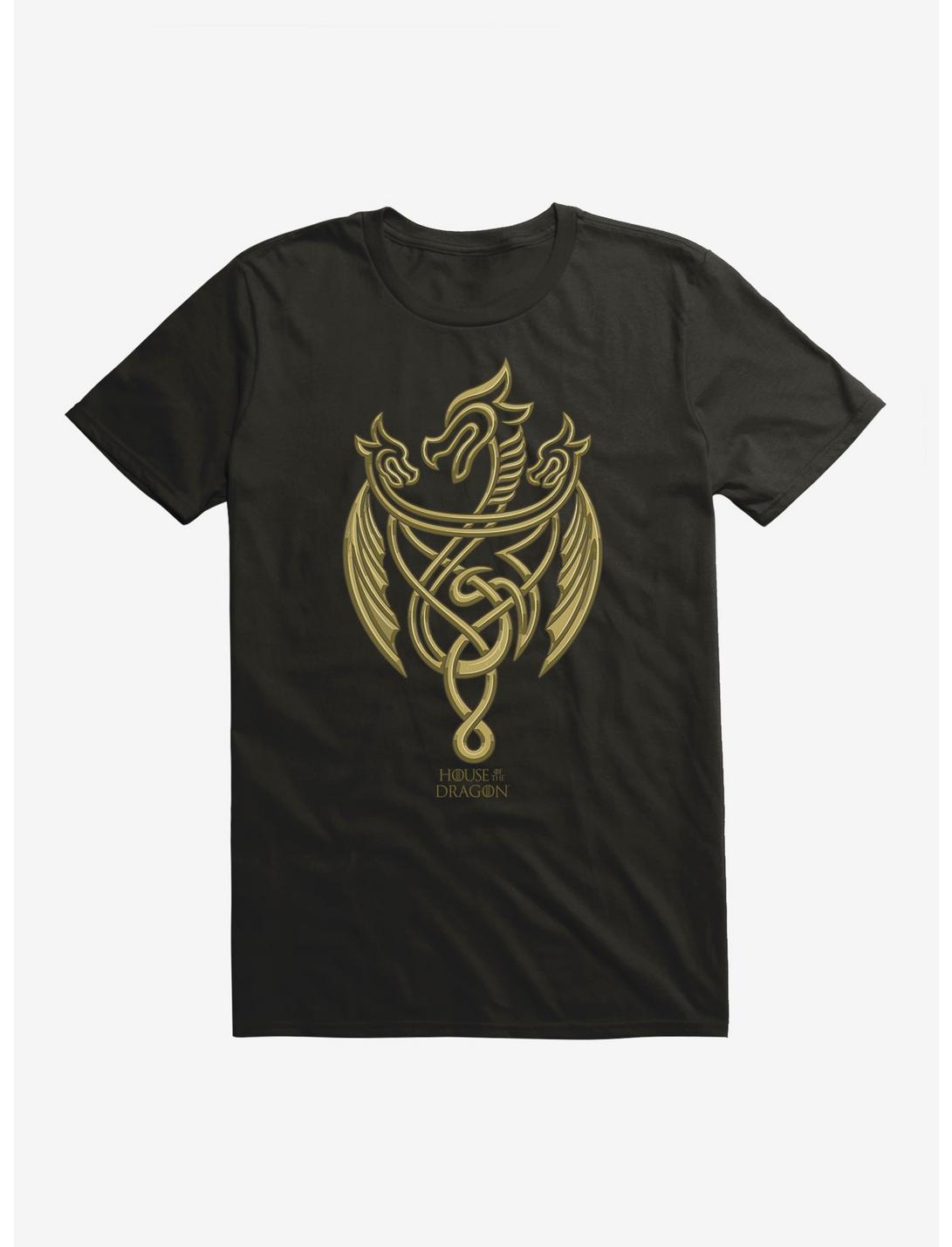 House of the Dragon Gold Three-Headed Dragon T-Shirt, , hi-res