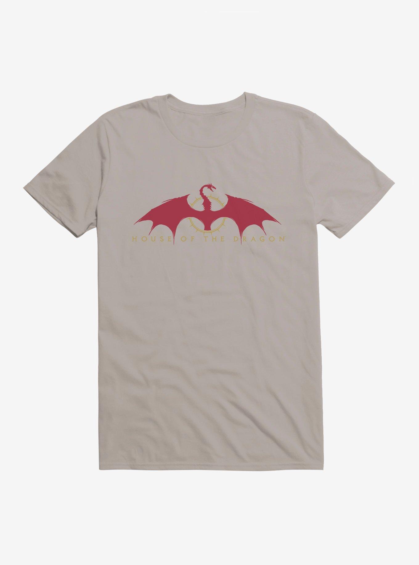 House of the Dragon Logo T-Shirt, LIGHT GREY, hi-res