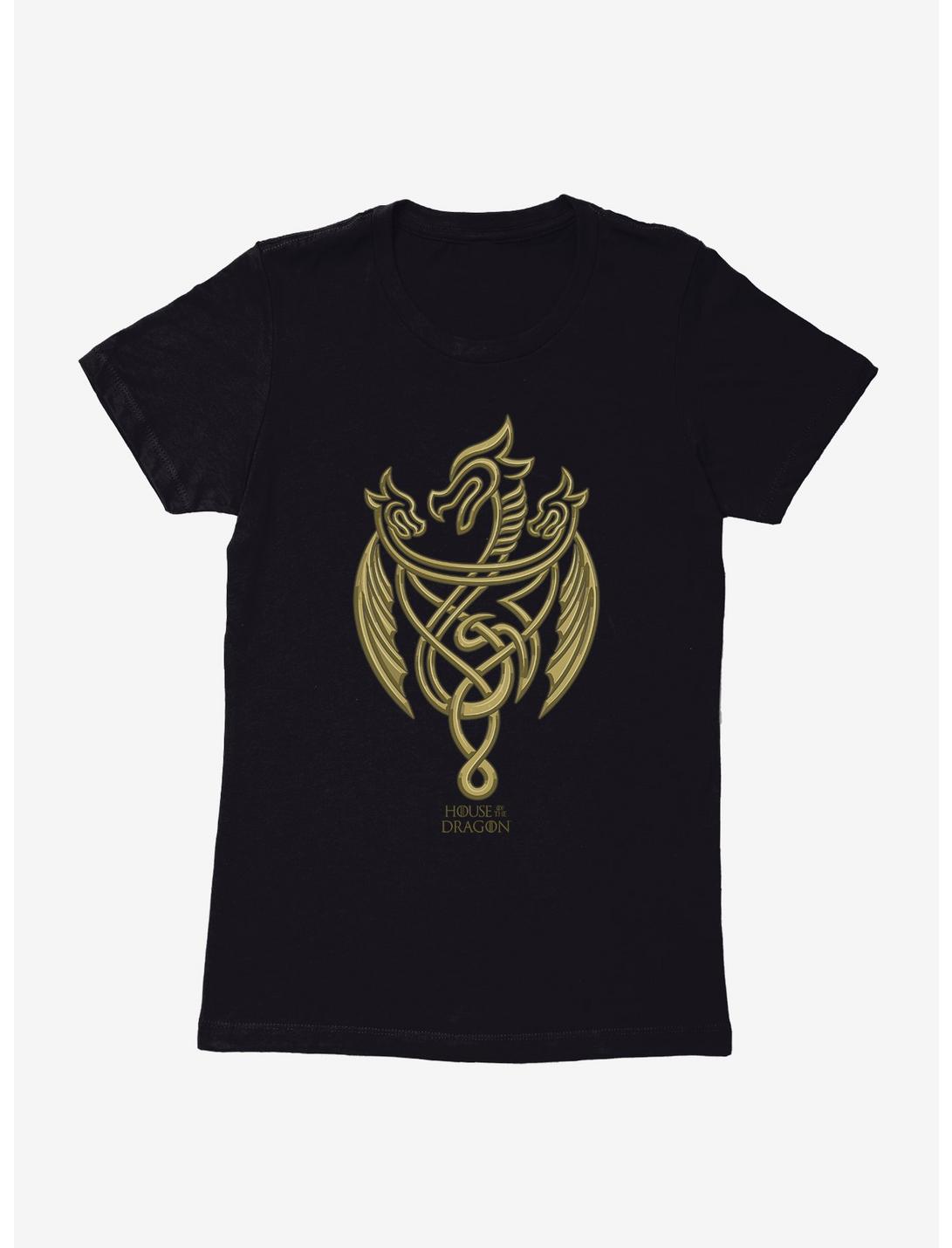 House of the Dragon Gold Three-Headed Dragon Womens T-Shirt, , hi-res