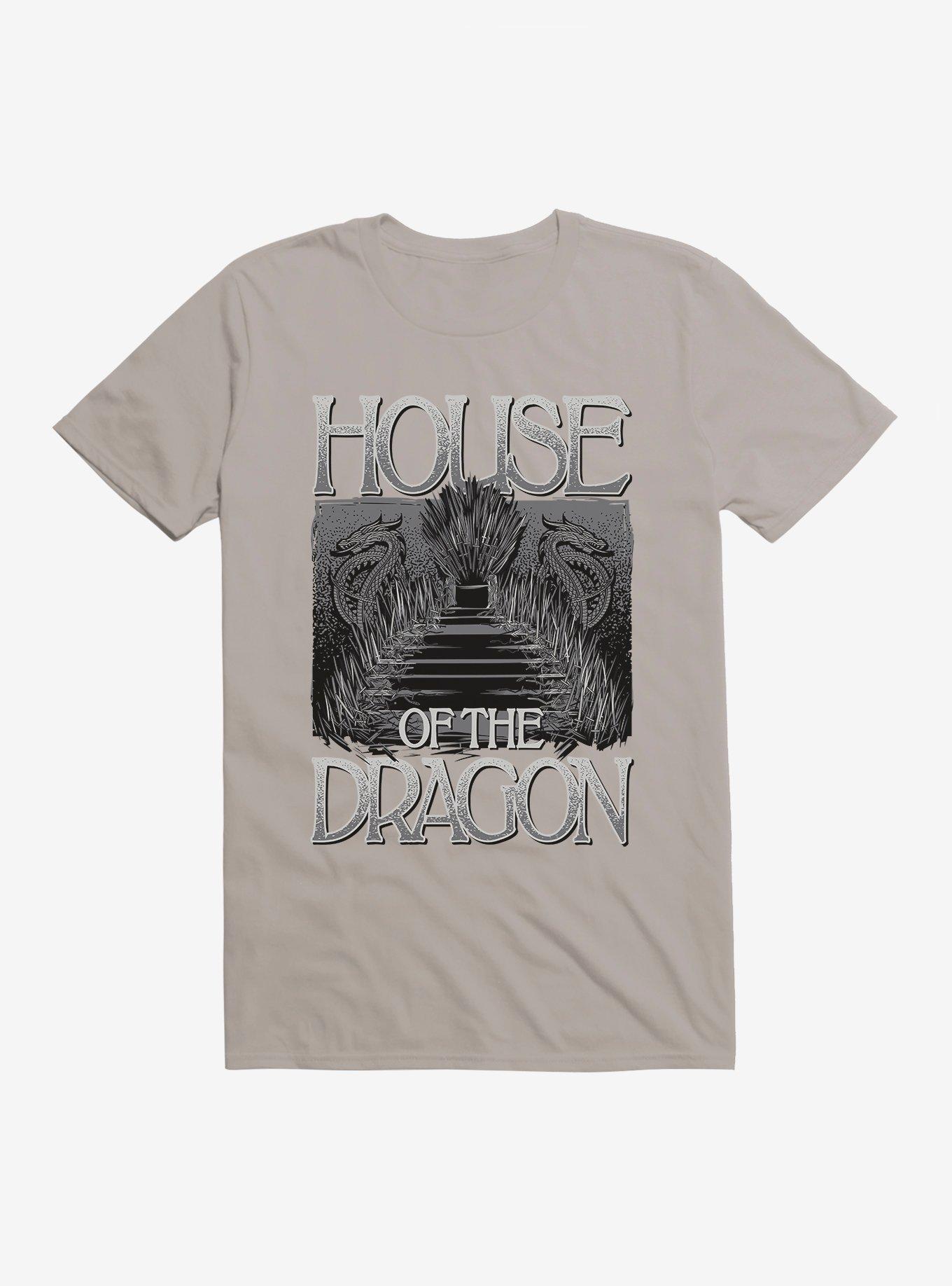 House of the Dragon Throne T-Shirt, LIGHT GREY, hi-res