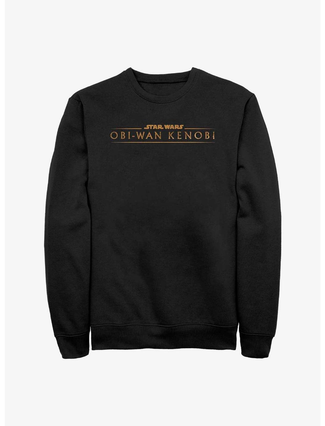 Star Wars Obi-Wan Gold Logo Sweatshirt, BLACK, hi-res