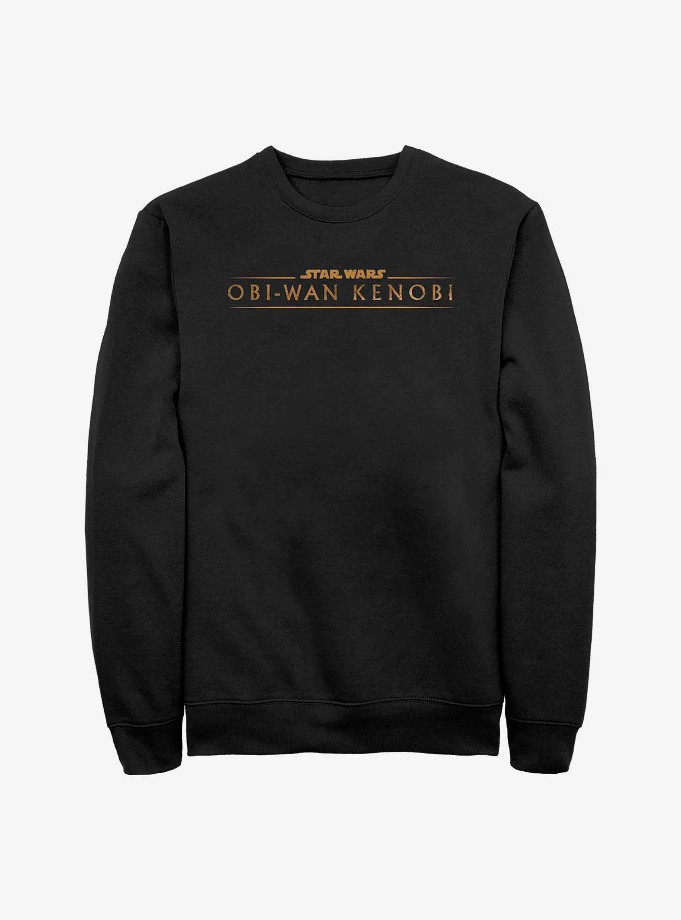 Star Wars Obi-Wan Gold Logo Sweatshirt, BLACK, hi-res