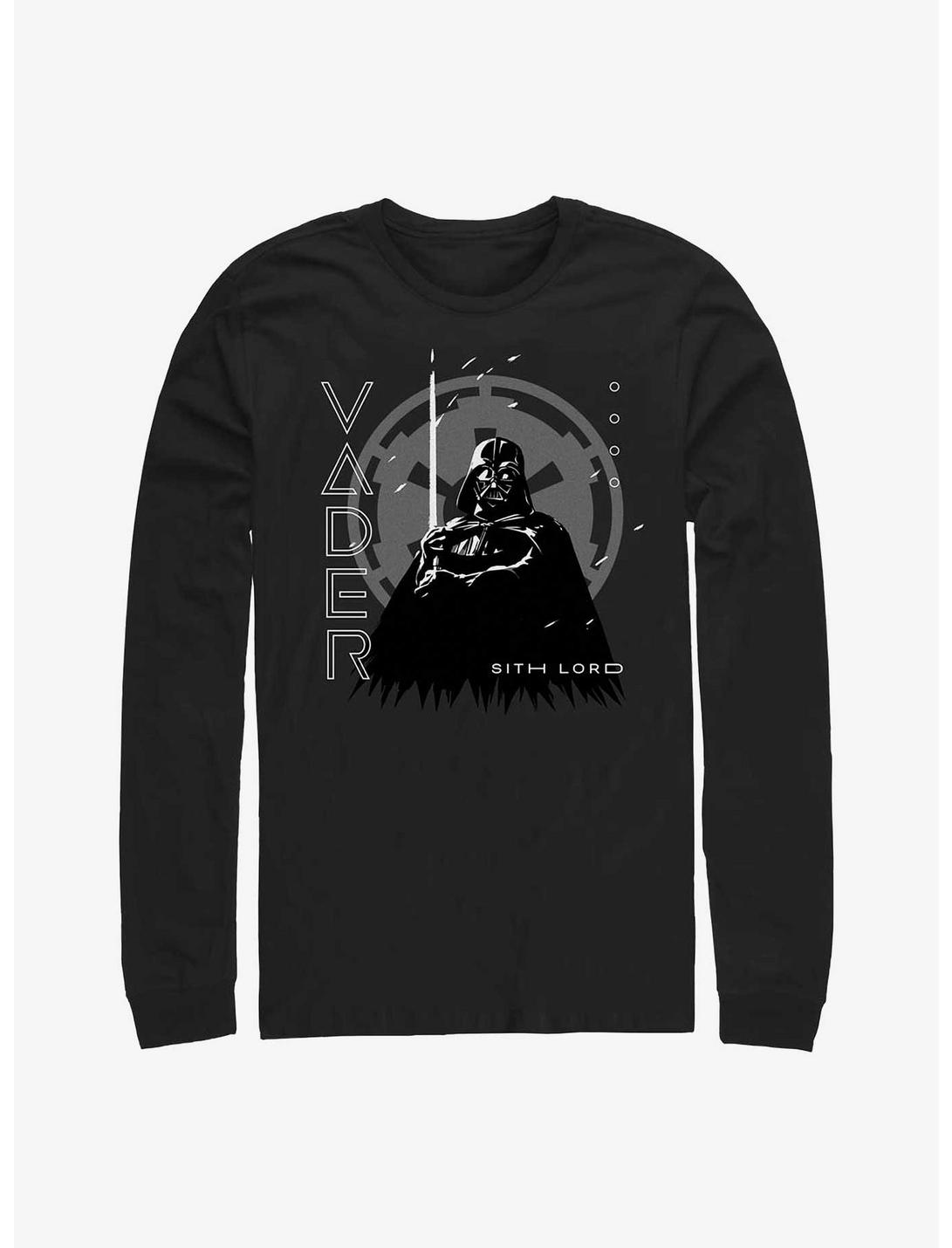 Star Wars Obi-Wan Lord Vader Long-SLeeve T-Shirt, BLACK, hi-res