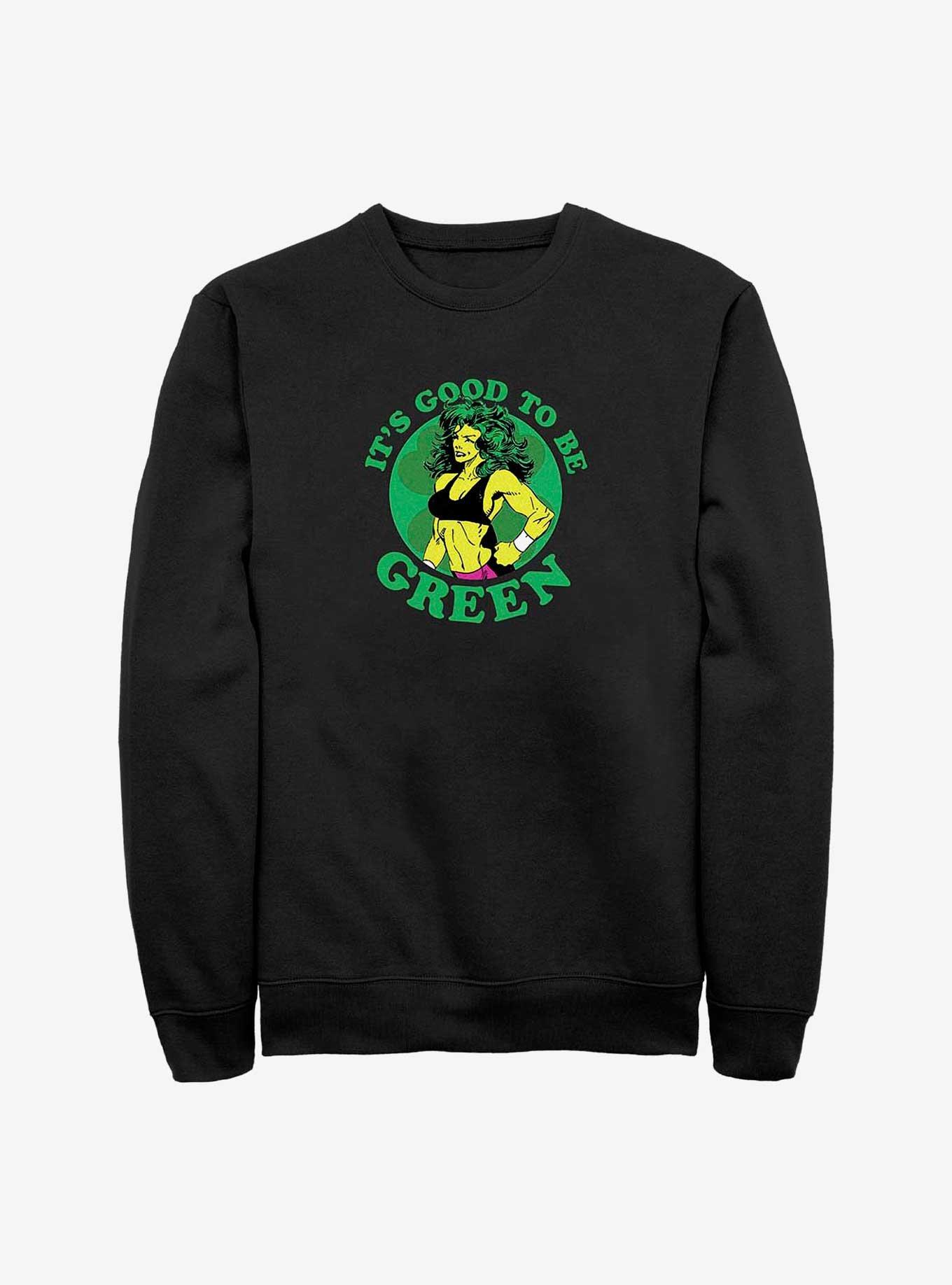 Marvel She Hulk It's Good To Be Green Sweatshirt, BLACK, hi-res